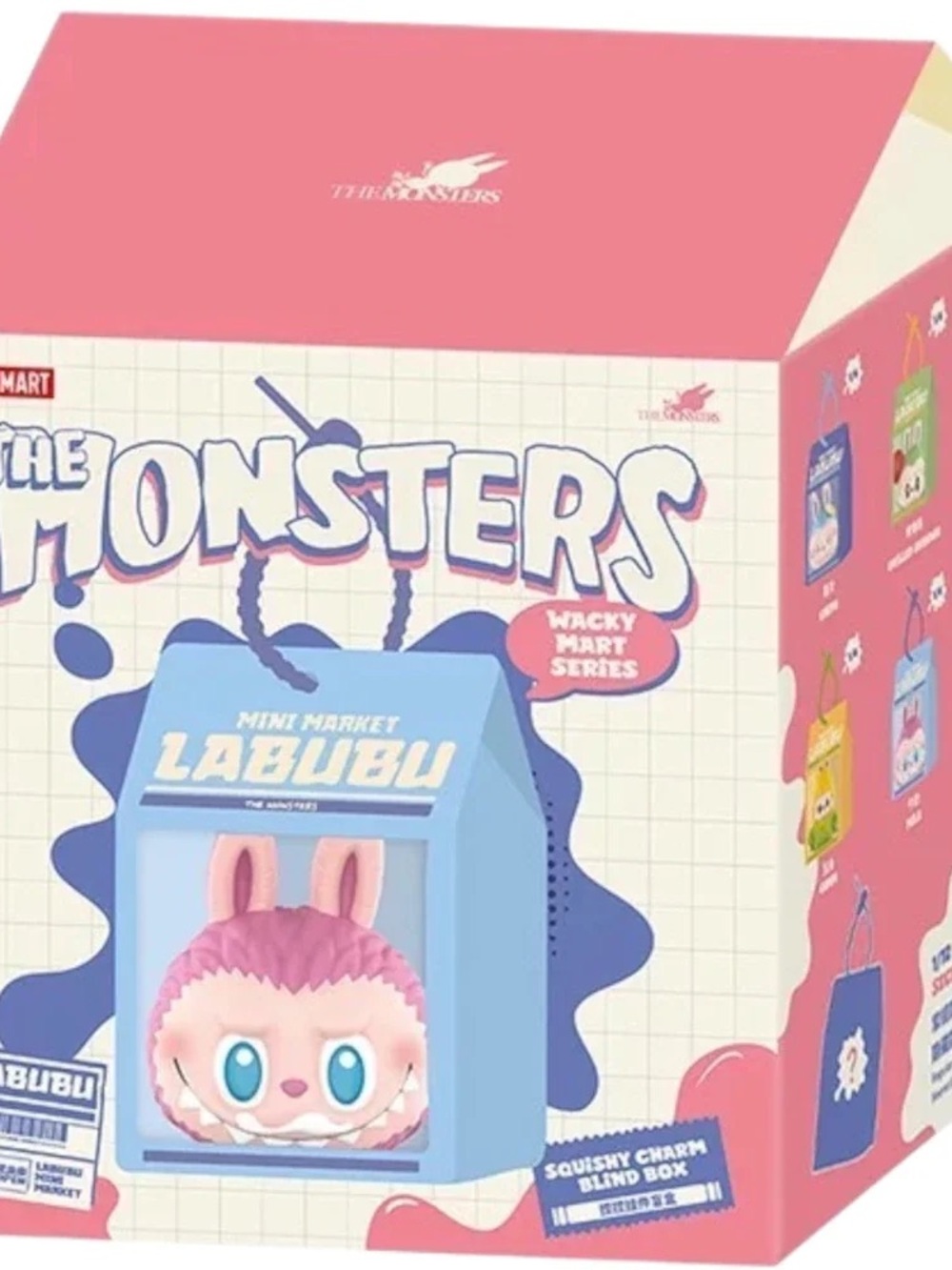 Labubu Pink Monster Blind Box Plush Toy - Mini Market Series